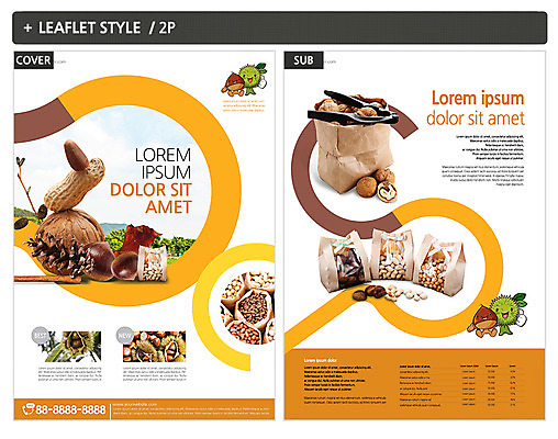 템플릿 ZIP 포스터 리플렛 사람없음 견과류 밤 밤송이 전단템플릿 전단 땅콩 호두 솔방울 인디자인 INDD 이미지템플릿 밤_견과류 홍보물 파일형식