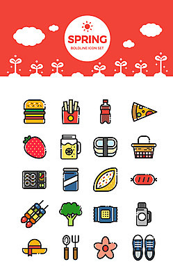 구름 아이콘 모자 꽃 신발 포크 딸기 피자 사람없음 세트 소풍 바구니 새싹 과자 숟가락 주스 봄 감자튀김 햄버거 소시지 브로콜리 물병 김밥 도시락 콜라 유부초밥 과일꼬치 2D아이콘 AI파일 자연요소 식물 식기 잡화 계절 음료 음식 채소 과일 디저트 감자 패스트푸드 서양음식 수저 야외활동 초밥 튀김 가공식품 꼬치 물통 탄산음료 파일형식 벡터