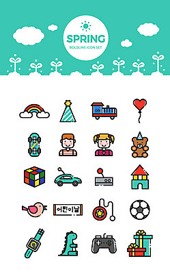 구름 아이콘 여자 남자 어린이 인형 시계 무지개 축구공 공 자동차 조류 선물 두명 세트 장난감 새싹 봄 블록 곰인형 고깔모자 기차 하트 스케이트보드 어린이날 게임기 큐브 공룡 풍선 요요 2D아이콘 AI파일 자연요소 모양 식물 동물 모자_잡화 계절 기념일 육상교통 축구용품 파충류 대중교통 사람 보드_스포츠 파일형식 벡터