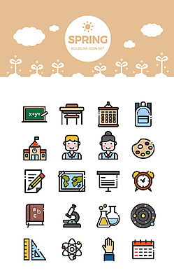 구름 아이콘 학생 여자 남자 과학 세계지도 학교 책가방 자 현미경 실험 두명 책 세트 새싹 칠판 봄 시험 자명종 달력 발표 팔레트 시간표 책상 신학기 삼각자 태양계 영어사전 프로젝터 2D아이콘 AI파일 자연요소 식물 계절 교육 시계 가구 지도 가방 문구용품 실험기구 사람 세계 우주 알람 계획 사전 파일형식 벡터