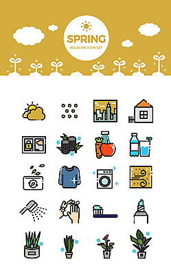 식물 구름 아이콘 화분 주택 사람없음 물 세트 새싹 봄 칫솔 수분 샤워기 치약 세탁기 숯 손씻기 공기정화 공기청정기 황사 미세먼지 2D아이콘 AI파일 자연요소 계절 건물 위생용품 가전제품 씻기 먼지 정화 파일형식 벡터