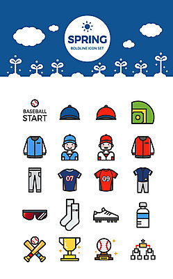 구름 아이콘 모자 남자 백그라운드 유니폼 바지 양말 두명 물 세트 선글라스 새싹 봄 야구 야구방망이 트로피 야구모자 야구복 야구장 토너먼트 야구화 2D아이콘 AI파일 자연요소 식물 모자_잡화 잡화 옷 계절 안경 운동화 스포츠시설 하의 사람 운동복 구기 야구용품 상_우승 파일형식 벡터