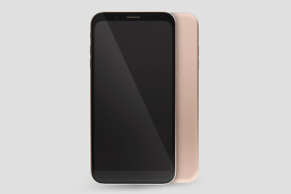 PSD 편집이미지 분홍색 사람없음 전자제품 스마트폰 핸드폰 3D소스 3D 두개 디지털합성 목업 베젤리스 편집3D 컬러 2 스마트기기 파일형식