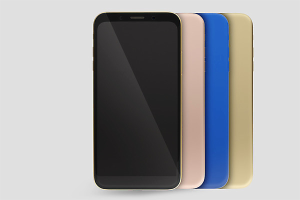 PSD 편집이미지 사람없음 전자제품 스마트폰 핸드폰 컬러풀 3D소스 3D 여러개 디지털합성 목업 베젤리스 편집3D 컬러 다수 스마트기기 파일형식