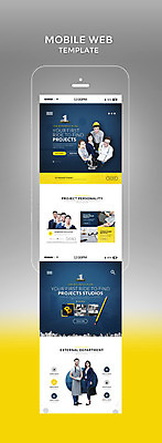 PSD 서양인 외국인 템플릿 여자 남자 웹템플릿 디자인시안 모바일 동양인 여러명 20대 성인 스마트폰 홈페이지 노란색 비즈니스맨 비즈니스우먼 남색 모바일템플릿 모바일웹 이미지템플릿 컬러 다수 비즈니스 사람 인종 청년 핸드폰 스마트기기 직장인 파일형식