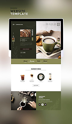 PSD 템플릿 손 커피 웹템플릿 사이트템플릿 신체부위 태블릿 홈페이지 쿠키 홈페이지시안 원두 바리스타 이미지템플릿 직업 음료 디저트 사람 전자제품 스마트기기 파일형식