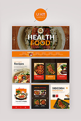 PSD 템플릿 웹템플릿 디자인시안 사람없음 홈페이지 주황색 장어구이 UI 과메기 닭발 장어덮밥 UI키트 이미지템플릿 음식 컬러 장어 덮밥 생선요리 파일형식