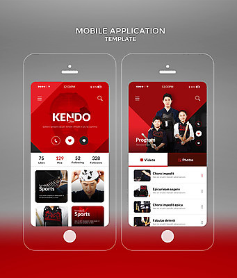 PSD 템플릿 여자 남자 어린이 웹템플릿 디자인시안 모바일 여러명 20대 성인 10대 빨간색 스마트폰 홈페이지 한국인 어플리케이션 모바일템플릿 검도 검도복 모바일앱 이미지템플릿 컬러 다수 청소년 도복 사람 동양인 청년 핸드폰 스마트기기 격투기 파일형식