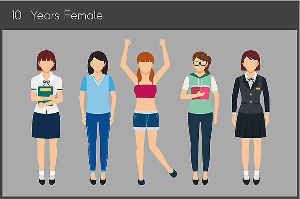전신 여학생 여자 패션 교복 일러스트 청소년 서기 여러명 책 캐주얼 십대여자만 국내일러스트 AI파일 학생 옷 다수 모션 사람 여자만 십대만 파일형식 벡터