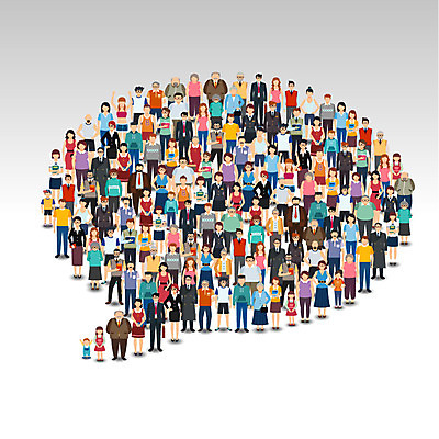 여자 노년 남자 어린이 말풍선 일러스트 함께함 서기 여러명 성인 군중 국내일러스트 AI파일 다수 컨셉 모션 사람 파일형식 벡터