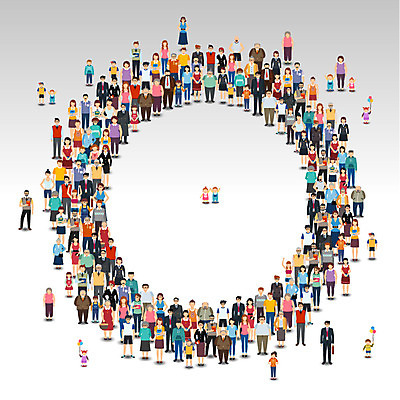 여자 노년 남자 어린이 일러스트 함께함 서기 여러명 성인 원형 군중 조합 국내일러스트 AI파일 도형 다수 컨셉 모션 사람 파일형식 벡터
