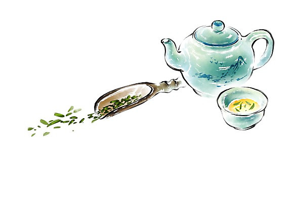 PSD 한국전통 전통 일러스트 캘리그라피 사람없음 예절 차 찻잔 다도 찻주전자 찻잎 국내일러스트 음료 주전자 잔 한국 차_음료 파일형식