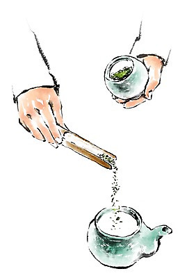 PSD 한국전통 전통 손 일러스트 캘리그라피 신체부위 예절 차 찻잔 다도 찻주전자 찻잎 국내일러스트 음료 주전자 잔 한국 사람 차_음료 파일형식