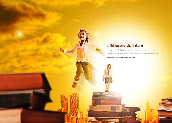 PSD 서양인 외국인 편집이미지 학생 여자 어린이교육 교육 남자 교복 어린이 미래 서기 두명 책 점프 성장 어린이만 이미지편집 옷 컨셉 모션 사람 인종 파일형식