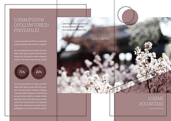 템플릿 한국전통 표지디자인 북디자인 출판디자인 표지 리플렛 북커버 3단접지 기와집 팜플렛 사람없음 봄 벚꽃 원형 이미지템플릿 AI파일 도형 전통 계절 꽃 한옥 한국 파일형식 벡터