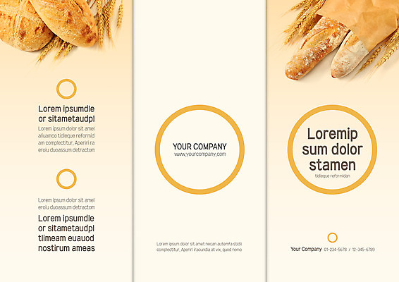 템플릿 표지디자인 북디자인 출판디자인 표지 리플렛 북커버 3단접지 팜플렛 사람없음 종이봉투 여러개 바게트 밀 이미지템플릿 AI파일 빵 다수 봉투 곡류 파일형식 벡터