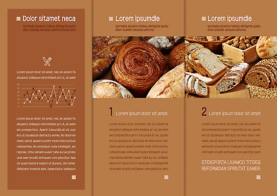 템플릿 표지디자인 북디자인 출판디자인 내지 리플렛 북커버 3단접지 팜플렛 사람없음 갈색 여러개 식빵 호두 호밀빵 페스츄리 이미지템플릿 AI파일 빵 컬러 다수 견과류 파일형식 벡터