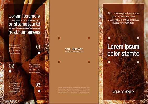 템플릿 표지디자인 북디자인 출판디자인 표지 빵 리플렛 북커버 3단접지 팜플렛 사람없음 갈색 사각형 여러개 이미지템플릿 AI파일 도형 음식 컬러 다수 파일형식 벡터
