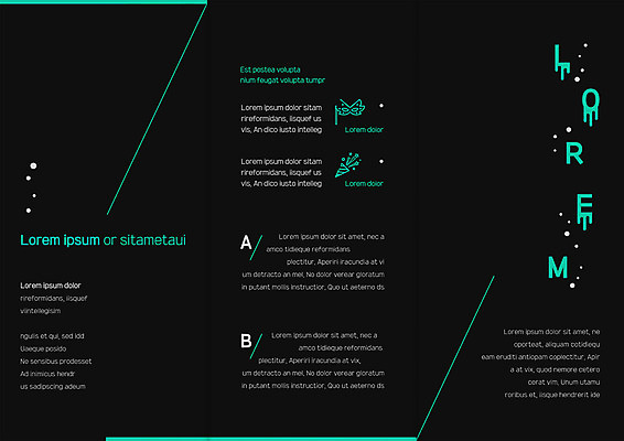 템플릿 표지디자인 북디자인 출판디자인 내지 리플렛 북커버 3단접지 가면 팜플렛 사람없음 검은색 파티용품 사선무늬 이미지템플릿 AI파일 컬러 파티 이벤트용품 파일형식 벡터