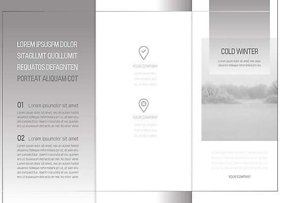템플릿 표지디자인 북디자인 출판디자인 내지 리플렛 겨울 북커버 3단접지 흑백 팜플렛 사람없음 추위 cold 이미지템플릿 AI파일 계절 촬영기법 파일형식 벡터