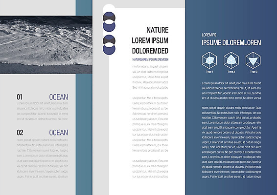 템플릿 표지디자인 북디자인 출판디자인 내지 리플렛 파도 바다 북커버 3단접지 자연 팜플렛 사람없음 파란색 원형 육각형 이미지템플릿 AI파일 도형 컬러 생태계 파일형식 벡터