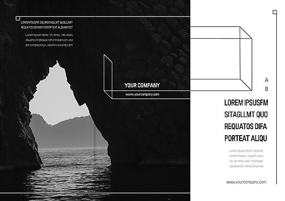 템플릿 표지디자인 북디자인 출판디자인 내지 리플렛 바다 북커버 3단접지 팜플렛 사람없음 물 동굴 이미지템플릿 AI파일 자연요소 파일형식 벡터