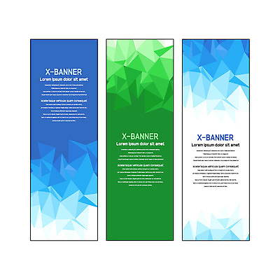 도형 템플릿 배너템플릿 세로배너 사각프레임 사람없음 초록색 파란색 현수막 삼각형 그라데이션 기하학 배너세트 엑스배너 AI파일 배너 컬러 무늬 프레임 세로 세트 사각형 파일형식 벡터
