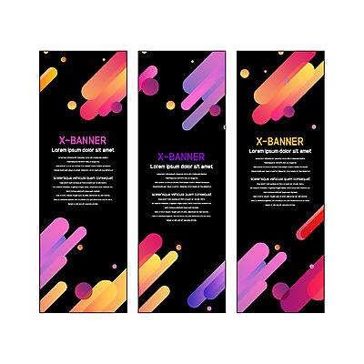 템플릿 배너템플릿 세로배너 무늬 사각프레임 사람없음 컬러풀 현수막 사선무늬 배너세트 엑스배너 AI파일 배너 컬러 프레임 세로 세트 사각형 파일형식 벡터