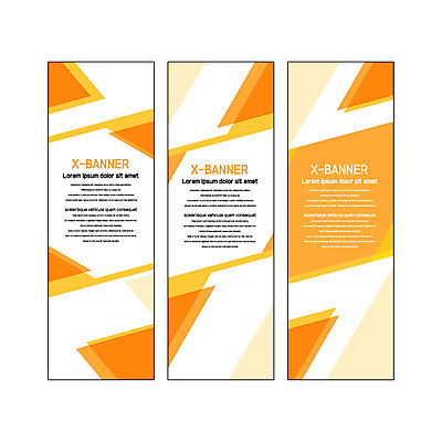 도형 템플릿 배너템플릿 세로배너 사각프레임 사람없음 주황색 현수막 삼각형 배너세트 엑스배너 AI파일 배너 컬러 프레임 세로 세트 사각형 파일형식 벡터