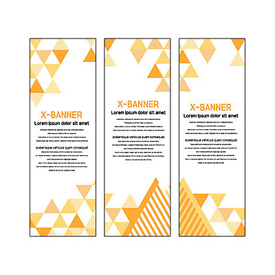 템플릿 배너템플릿 세로배너 사각프레임 사람없음 주황색 줄무늬 현수막 삼각형 배너세트 엑스배너 AI파일 도형 배너 컬러 무늬 프레임 세로 세트 사각형 파일형식 벡터