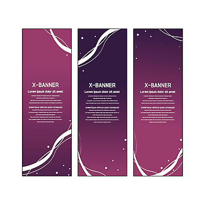 템플릿 배너 배너템플릿 세로배너 곡선 사각프레임 사람없음 보라색 줄무늬 현수막 그라데이션 배너세트 엑스배너 AI파일 선 컬러 무늬 프레임 세로 세트 사각형 파일형식 벡터