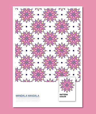 꽃 백그라운드 패턴 일러스트 사람없음 컬러풀 클래식 복고 기하학 만다라 젠탱글 국내일러스트 AI파일 식물 컬러 컨셉 무늬 파일형식 벡터