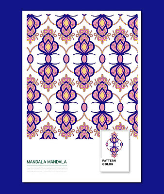 백그라운드 패턴 일러스트 사람없음 컬러풀 클래식 복고 기하학 만다라 젠탱글 국내일러스트 AI파일 컬러 컨셉 무늬 파일형식 벡터