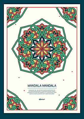 백그라운드 패턴 일러스트 도안 사람없음 컬러풀 클래식 복고 기하학 만다라 젠탱글 국내일러스트 AI파일 컬러 컨셉 무늬 파일형식 벡터