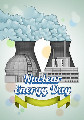 PSD 기념일 포스터 리본 일러스트 이벤트 사람없음 연기 보케 원자력 원자력발전소 원자력에너지 원자력안전및진흥의날 국내일러스트 에너지 파일형식 법정기념일