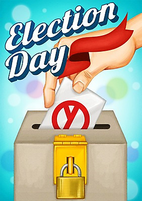 PSD 손 기념일 포스터 리본 일러스트 이벤트 신체부위 투표 선거 보케 투표용지 선거일 유권자 국내일러스트 사람 민주주의 파일형식