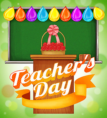 PSD 기념일 포스터 리본 일러스트 이벤트 사람없음 칠판 스승의날 카네이션 보케 풍선 교탁 국내일러스트 꽃 파일형식