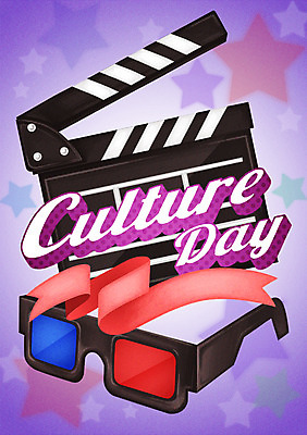 PSD 기념일 포스터 리본 일러스트 이벤트 사람없음 클래퍼보드 영화 보케 3D안경 문화의날 국내일러스트 안경 문화예술 파일형식 법정기념일