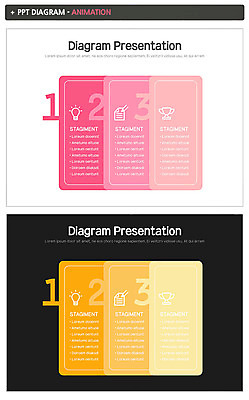 도형 템플릿 분홍색 전구 그래프 사람없음 세트 숫자 노란색 트로피 PPT 프레젠테이션 문서템플릿 애니형PPT 이미지템플릿 문자 컬러 상_우승 파일형식