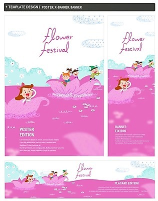 PSD 구름 템플릿 배너 배너템플릿 여자 남자 가로배너 꽃 ZIP 포스터 세로배너 어린이 분홍색 여행 사람 여러명 세트 봄 현수막 가리킴 자연요소 식물 계절 컬러 다수 손짓 가로 세로 파일형식