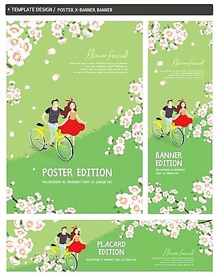 PSD 템플릿 배너 커플 배너템플릿 여자 남자 가로배너 ZIP 포스터 세로배너 데이트 사람 성인 두명 연두색 세트 자전거 봄 벚꽃 현수막 봄소풍 계절 꽃 관계 가로 세로 초록색 소풍 바이크 파일형식