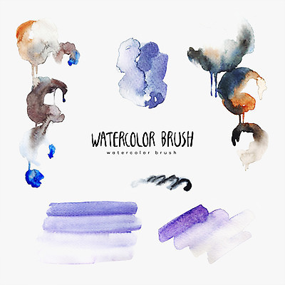 PSD 선 백그라운드 일러스트 붓터치 수채화 사람없음 물감 원형 번짐 국내일러스트 도형 미술도구 파일형식 효과