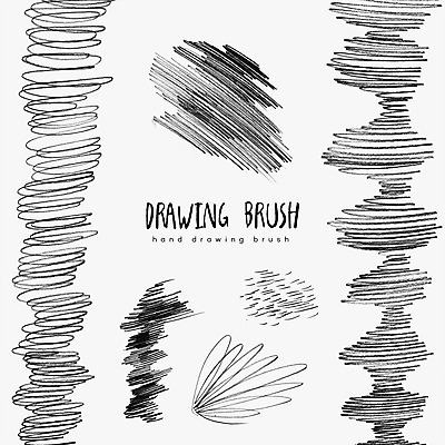 PSD 선 백그라운드 일러스트 사람없음 세트 연필 드로잉 국내일러스트 학용품 미술 필기구 파일형식