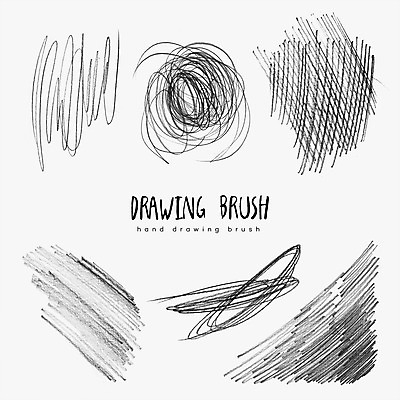 PSD 선 백그라운드 일러스트 사람없음 세트 연필 스케치 드로잉 국내일러스트 학용품 미술 필기구 파일형식