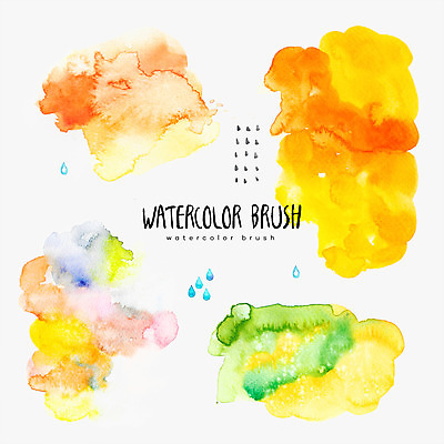 PSD 백그라운드 일러스트 수채화 사람없음 컬러풀 물감 물방울 얼룩 번짐 국내일러스트 컬러 미술도구 파일형식 효과