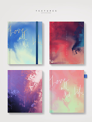 PSD 표지 백그라운드 북커버 일러스트 사람없음 책 컬러풀 물감 질감 국내일러스트 컬러 미술도구 파일형식