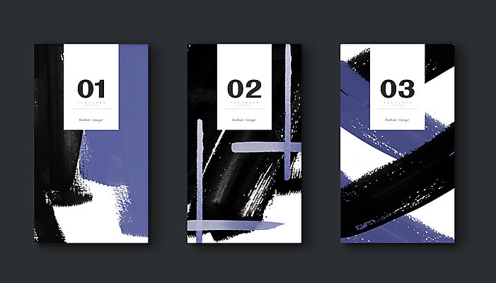 PSD 백그라운드 일러스트 붓터치 사람없음 세트 보라색 검은색 물감 국내일러스트 컬러 미술도구 파일형식