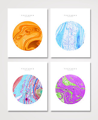 도형 PSD 백그라운드 일러스트 사람없음 세트 컬러풀 물감 얼룩 원형 기하학 마블링 국내일러스트 컬러 무늬 미술도구 파일형식