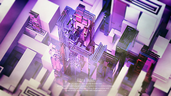 PSD 편집이미지 미래 빌딩 사람없음 건물 3D소스 3D 보라색 도시 디지털합성 합성 미래도시 기하학 빌딩숲 울트라바이올렛 편집3D 건축물 컬러 컨셉 무늬 파일형식 트랜드컬러