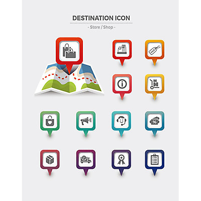 아이콘 지도 안내 사람없음 쇼핑 세트 상자 쇼핑백 세일 행선지 배송 플랫아이콘 방송 옷가게 위치 서류판 포스기 2D아이콘 AI파일 옷 가방 상점 사무용품 기계 파일형식 벡터